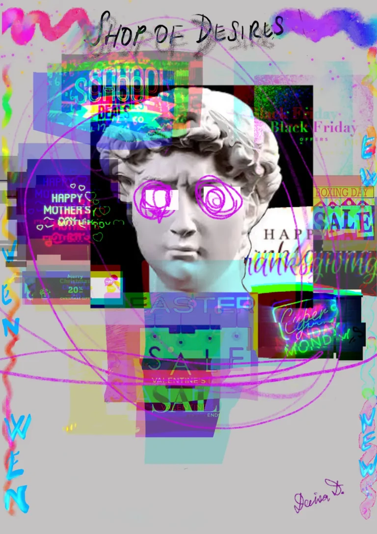 Sugar Rush-digital collage, 2025